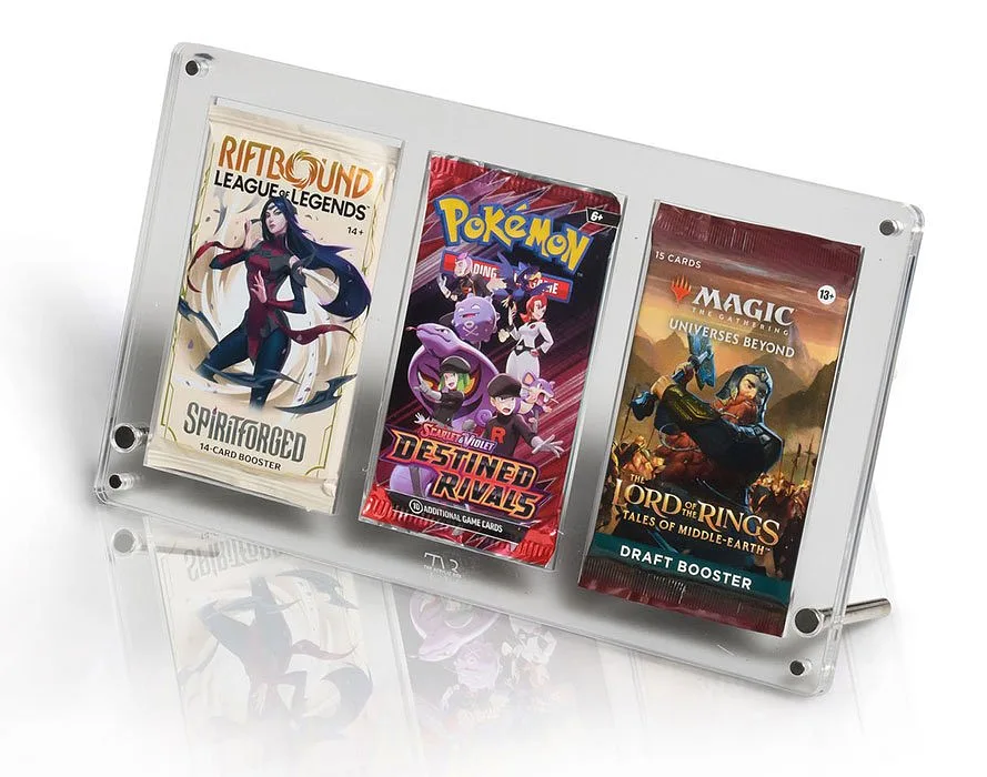 Acrylic Box Booster Pack Protection 3 Packs