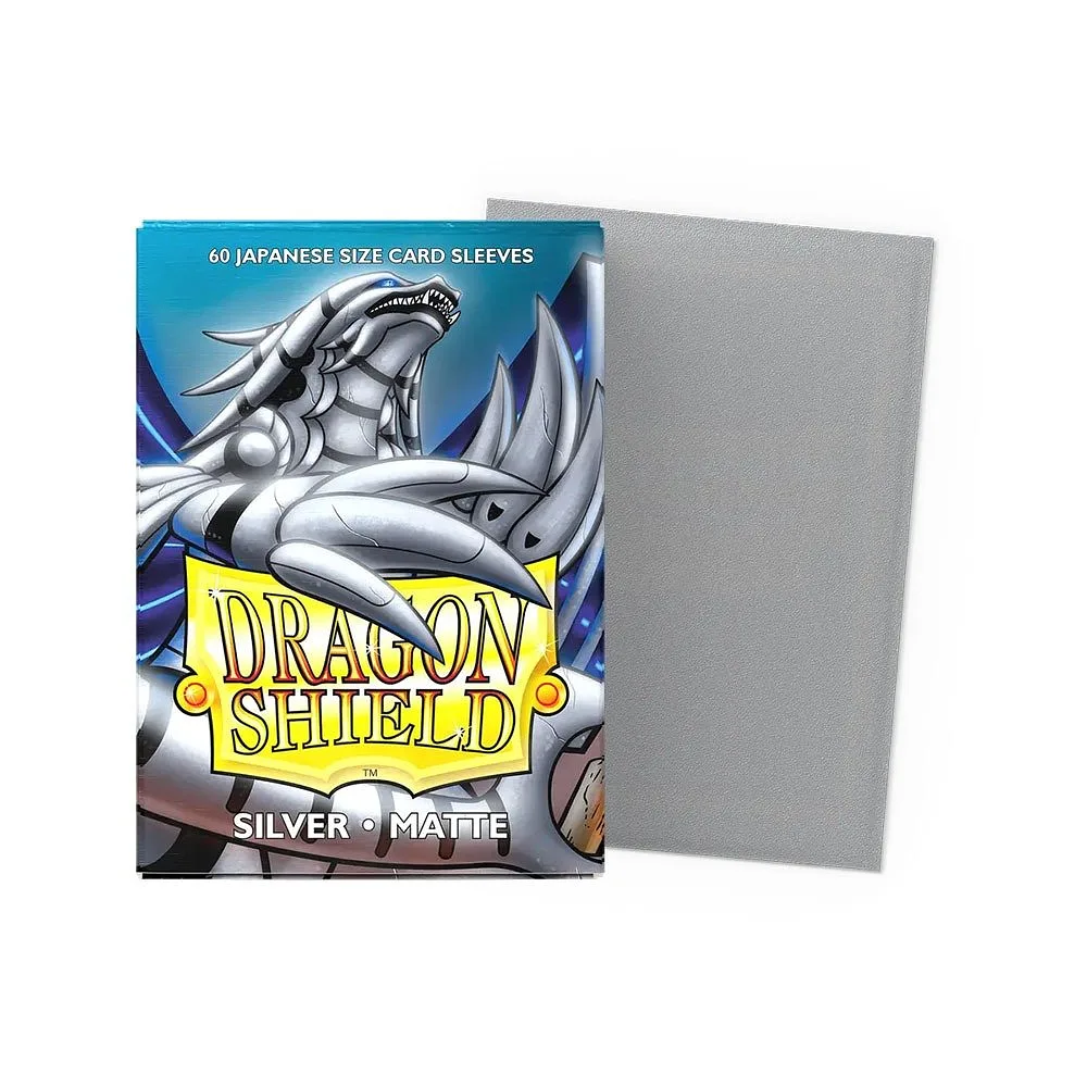 DRAGON SHIELD BUSTE PROTETTIVE MINI JAPANESE DA 60 - MATTE SILVER AT-11108