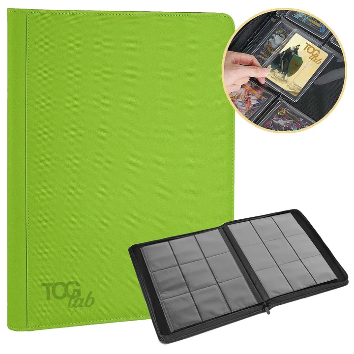 TCGLAB - ALBUM PARA TOPLOADER 9 FUNDAS - VERDE