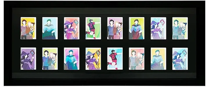 Black Trading Card Display Frame 16 Slots