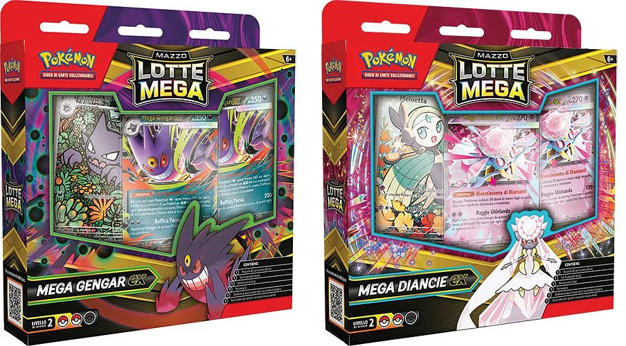 Pokemon ITA Baraja de Combate Mega Gengar Ex / Diancie Ex