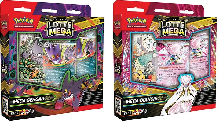 Pokemon ITA Battle Deck Mega Gengar Ex / Diancie Ex
