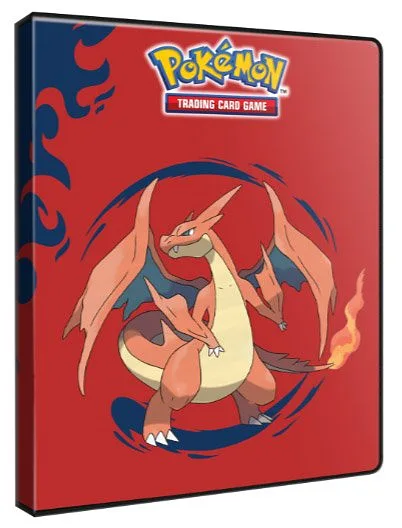 ULTRA PRO Portafolio de 4 bolsillos Pokemon Mega Charizard X and Y