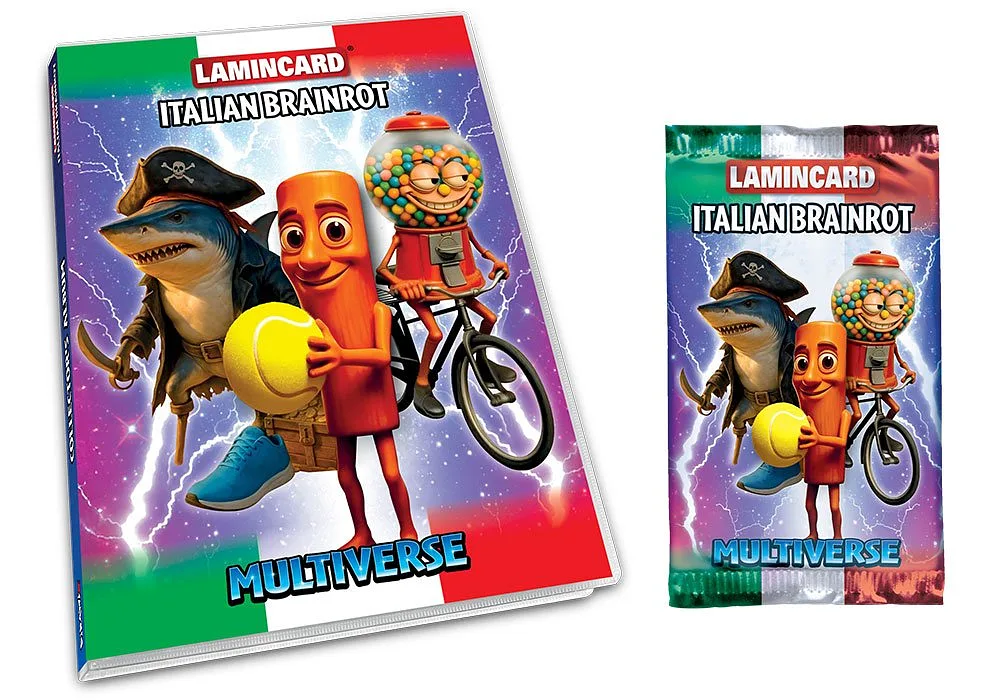 Lamincard Italian BRAINROT Multiverse Album + 1 Sobre