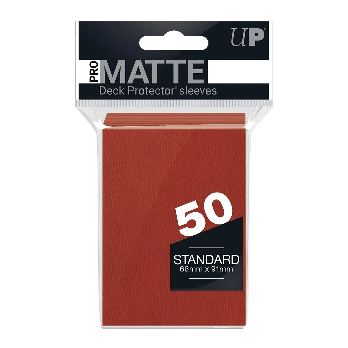 ULTRA PRO - 50 Fundas Estándar Mazo Protectoras PRO-MATTE Rojo