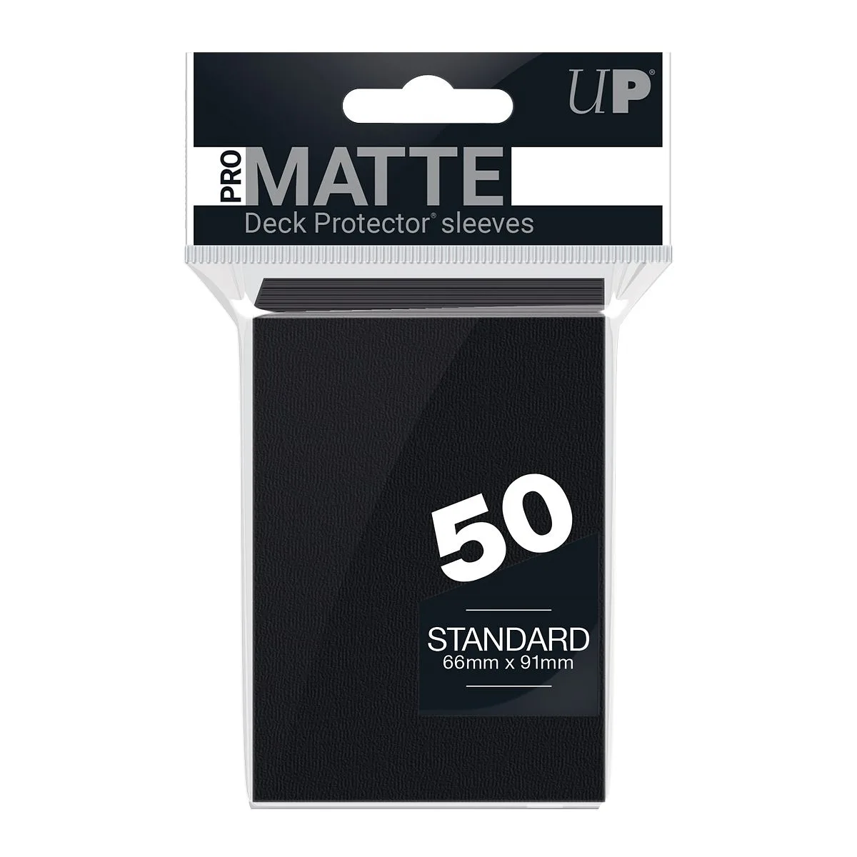 ULTRA PRO - 50 Deck Protector Sleeves Standard PRO-MATTE Black