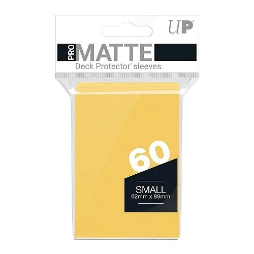 ULTRA PRO 60 Deck Protector Sleeves PRO-Matte Small - Yellow