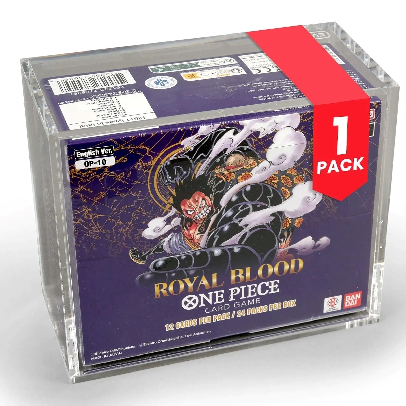 EVORETRO - Acrylic Magnetic Protector Display for 24 Boosters One Piece 1pz