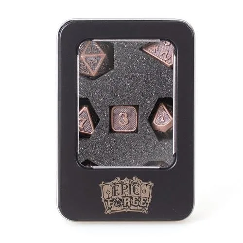 EPIC FORGE 7 conjunto de dados metálicos de 14 mm (caja metálica) - Bronce sólido