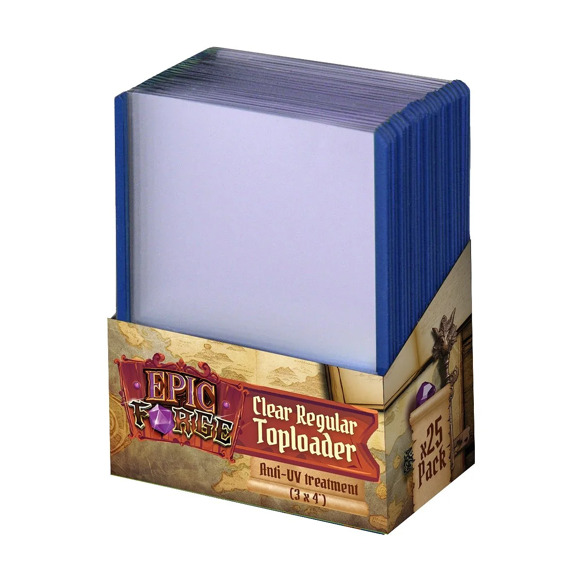 EPIC FORGE Anti-UV Toploader (3*4 pulgadas) - Transparent Regular (25 unidades)