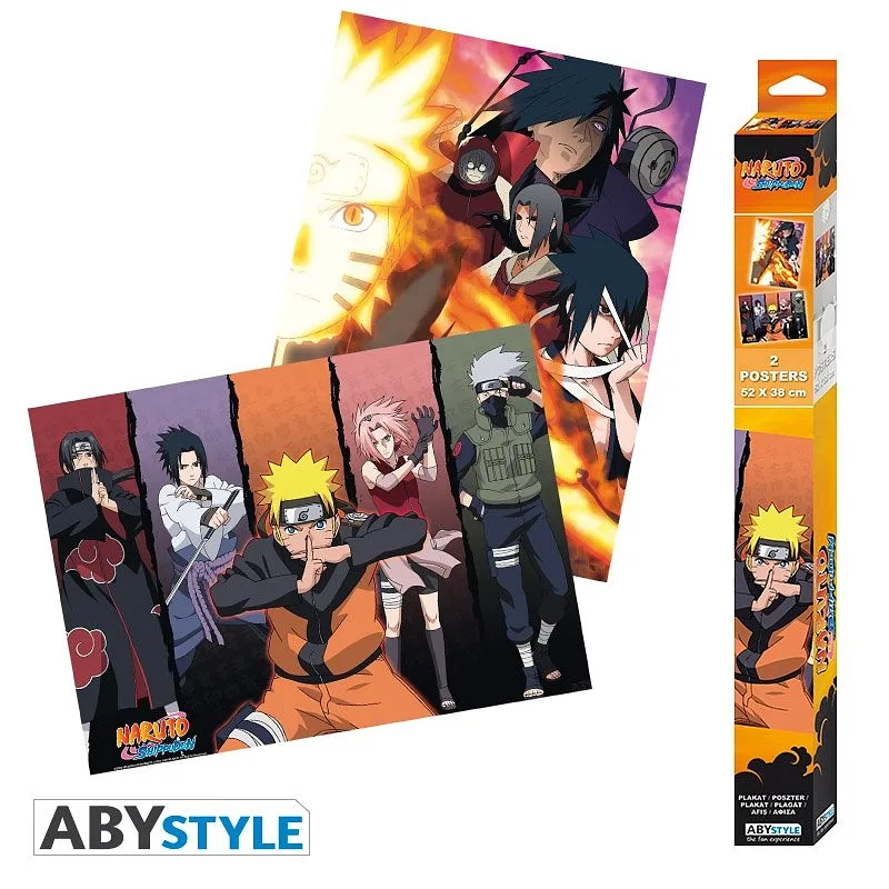 ABYSTYLE NARUTO SHIPPUDEN - Set 2 Poster: Groups (52x38)