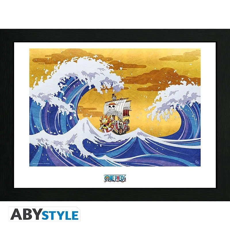 ABYSTYLE ONE PIECE - Framed Poster: "Thousand Sunny" (30x40)