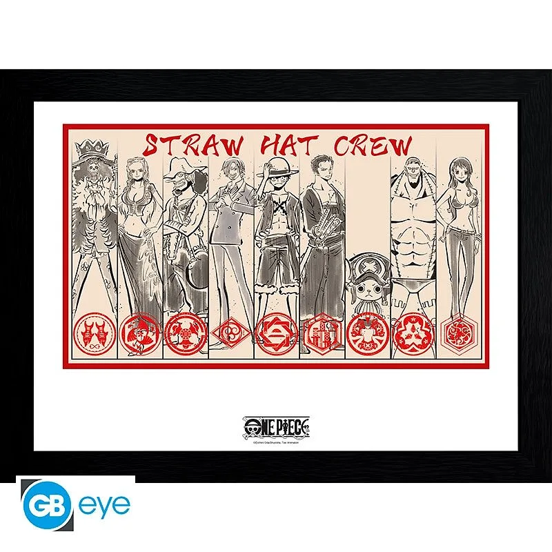 ABYSTYLE ONE PIECE - Poster Enmarcado: "Straw Hat Crew" (30x40)