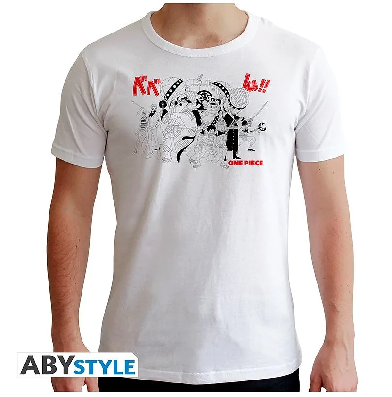 ONE PIECE - White New Fit T-shirt - Full Crew*Small - Men's T-shirts