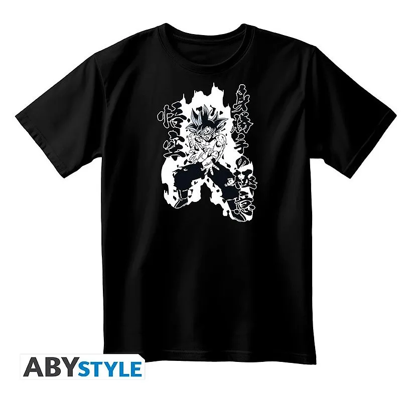 DRAGON BALL SUPER - Camiseta unisex negra - Goku Kamehameha - Talla pequeña - Camisetas unisex