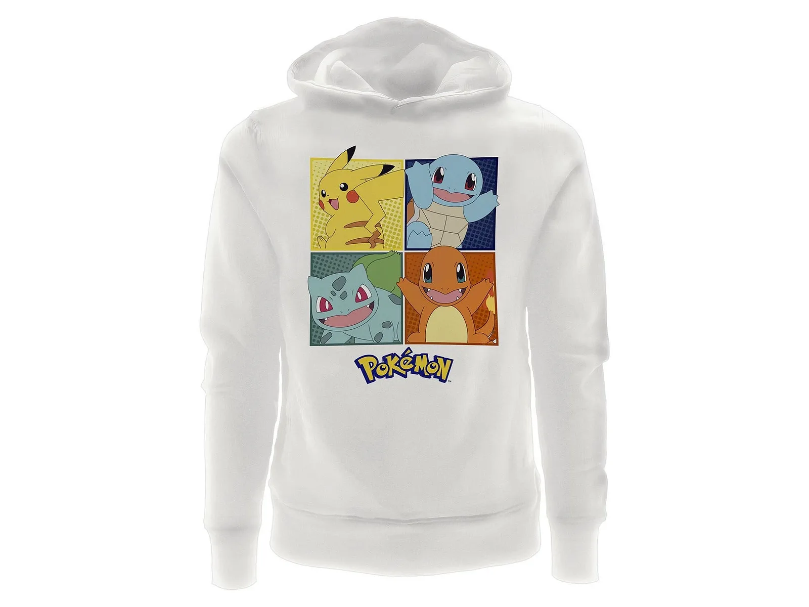 POKEMON PERSONAJES SUDADERA 7-8 AÑOS BLANCA