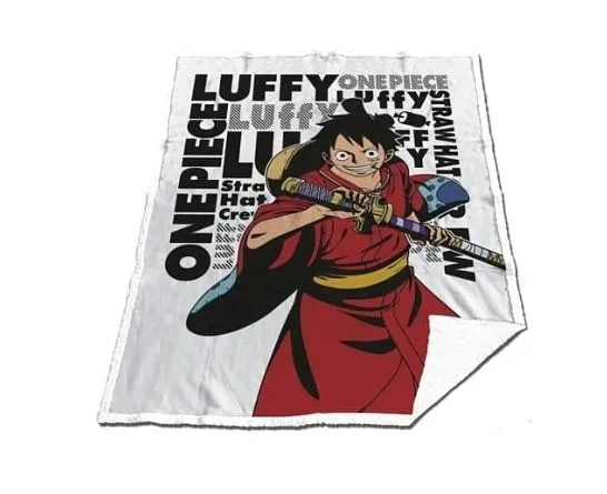 AYMAX - ONE PIECE - Cubierta Sherpa 130x170cm - Luffy "Wano"