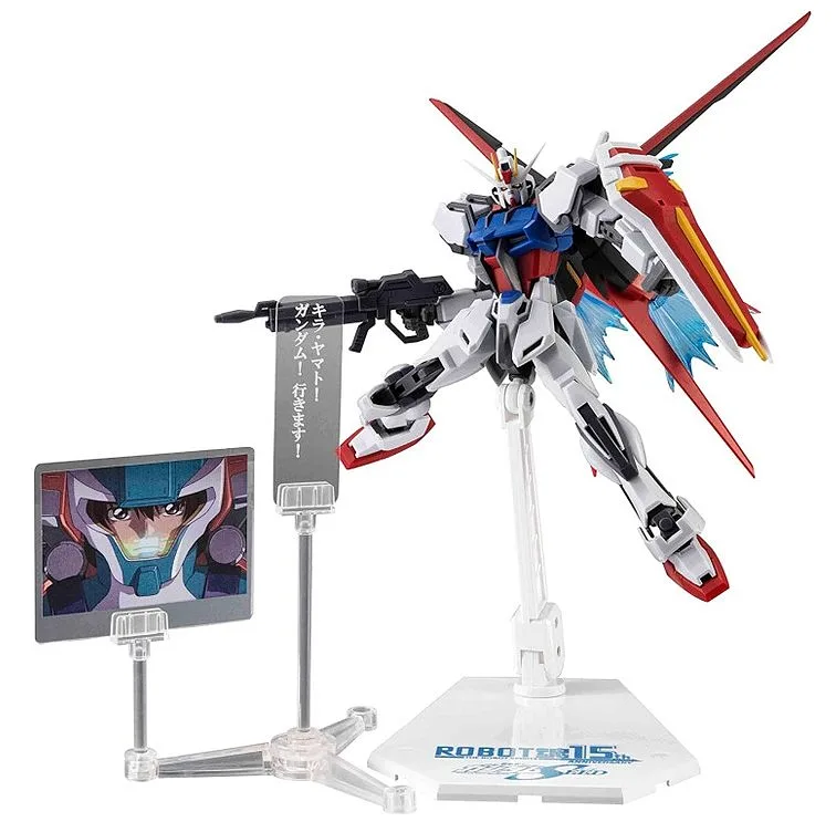 BANDAI - THE ROBOT SPIRITS SIDE MS GAT X105 AQM E X01 AILE STRIKE GUNDAM V ANIME ROBOT SPIRITS 15TH ANNIVERSARY