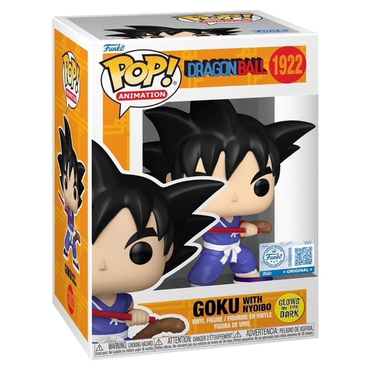 FUNKO POP Animación: Dragon Ball - 1922 Goku (GITD) (Exclusivo) 9cm