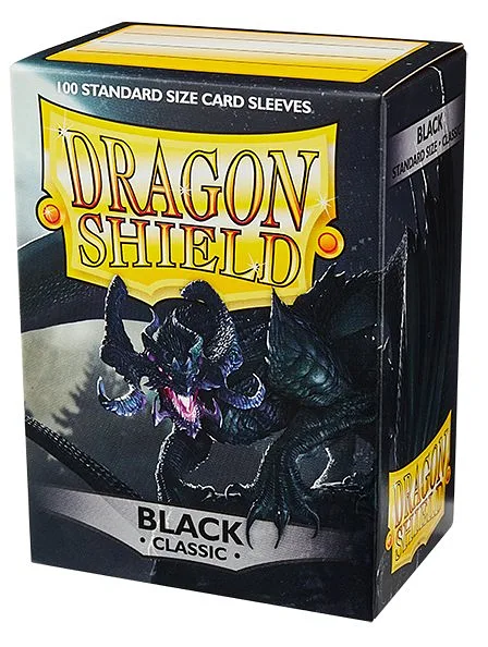 DRAGON SHIELD Standard Sleeves Black 100pz