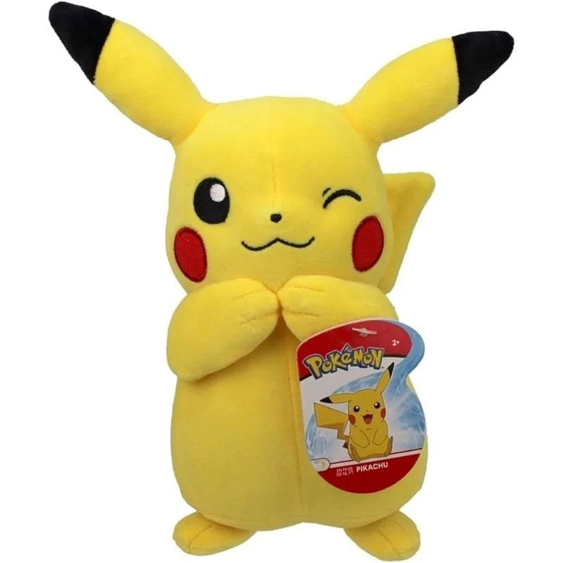 JAZWARES Pokemon: Pikachu (Wink) - Peluche 20cm