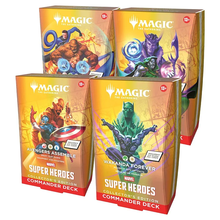 Magic: The Gathering - Marvel Super Heroes Collector's Commander Display (4 Mazos) - ENG