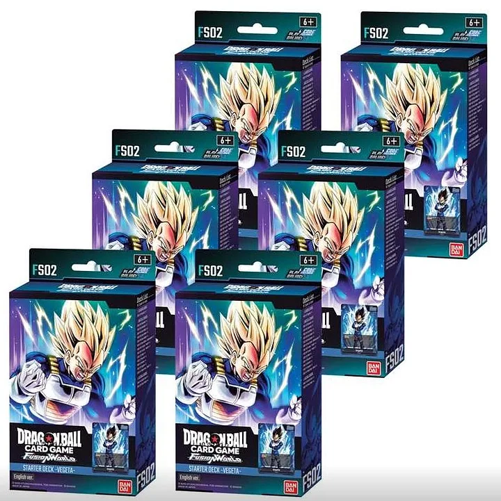BANDAI DRAGON BALL SUPER FUSION WORLD Starter Deck FS-02 (3rd wave) Display 6x - VEGETA - ENG