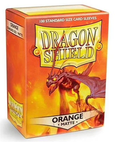 DRAGON SHIELD Fundas Estándar Mate Naranja 100pz