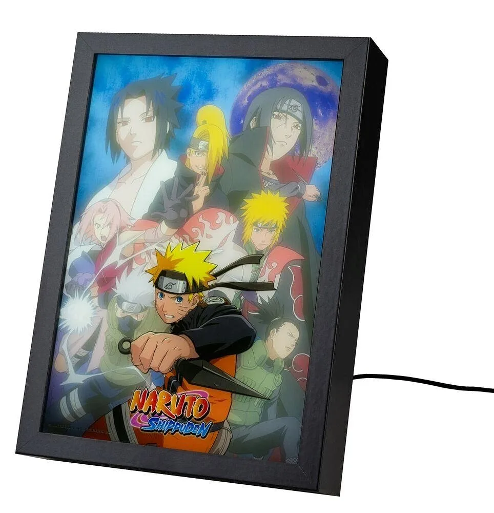 ERIK. LED POSTER FRAME WITH NARUTO SHIPPUDEN