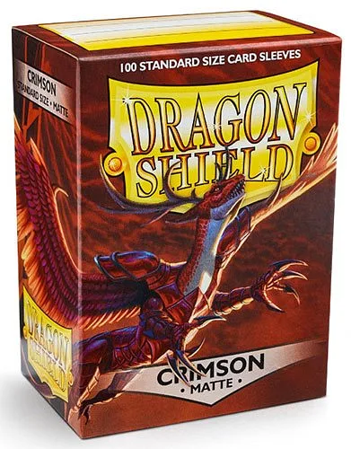 DRAGON SHIELD Standard Sleeves Matte Crimson 100pz