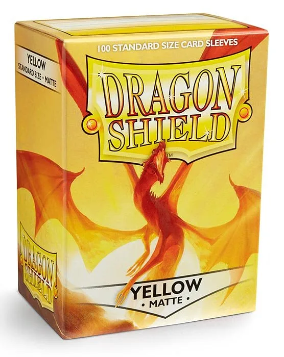 DRAGON SHIELD Fundas Estándar Mate Amarillo 100pz