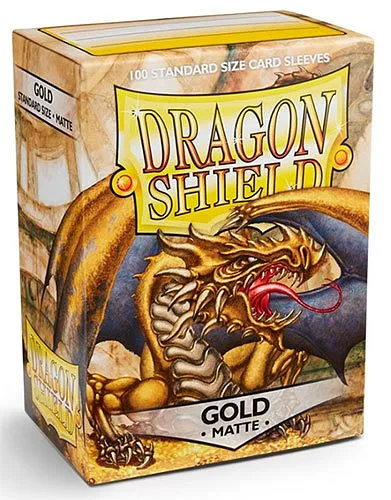 DRAGON SHIELD Standard Sleeves Matte Gold 100pz