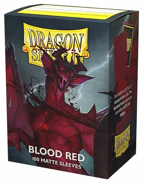 DRAGON SHIELD Standard Sleeves Matte Blood Red 100pk