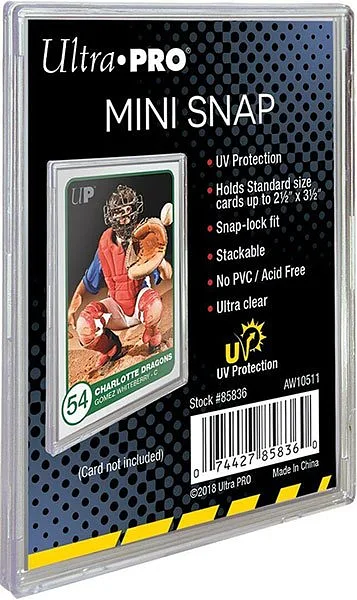 ULTRA PRO MINI SNAP UV Bustina Rígida Transparente 1pz