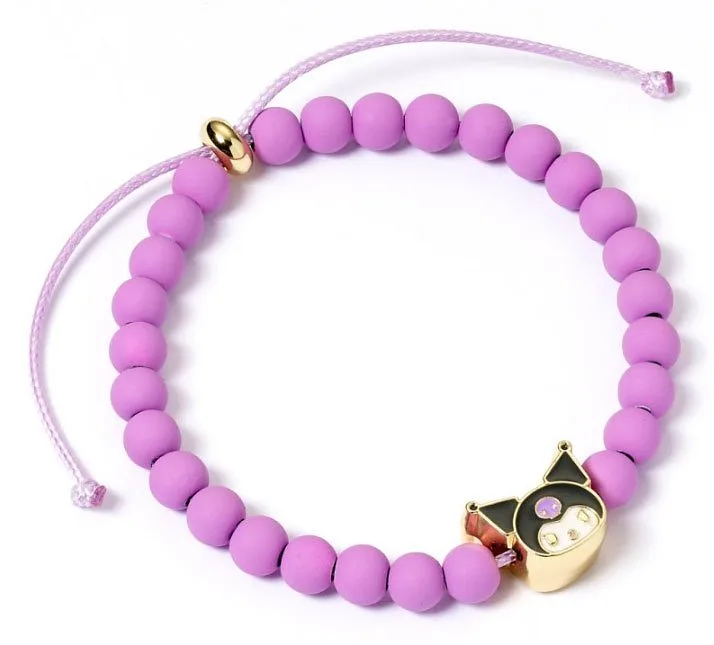 Brazale Hello Kitty Purple Beaded with Kuromi Charm