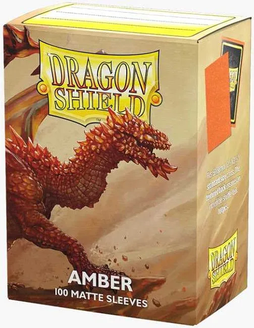 DRAGON SHIELD Standard Sleeves Matte Amber 100pz