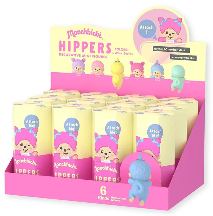 SONNY ANGEL Hippers Monchhichi Colors Wink 1pz Assortment
