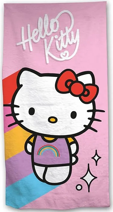 Hello Kitty Rainbow Polyester Beach Towel 70x140cm