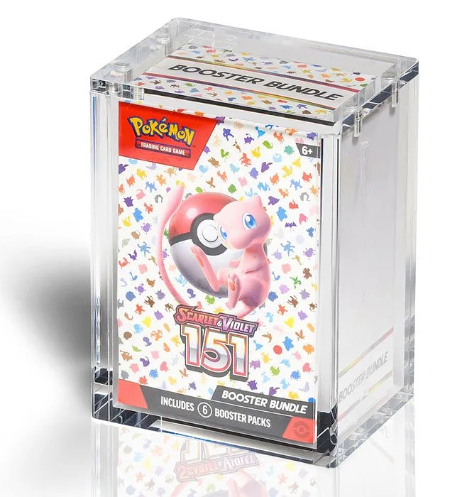 Acrylic Box Protección Pokemon Bundle de 6 sobres