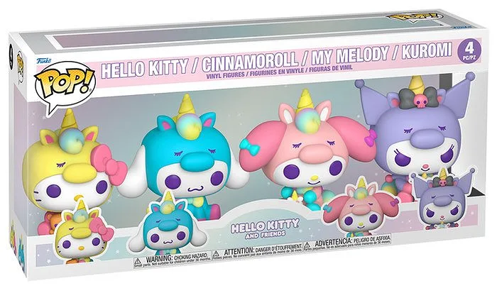 FUNKO POPS Hello Kitty (Unicorn Outfit) 4 Pack
