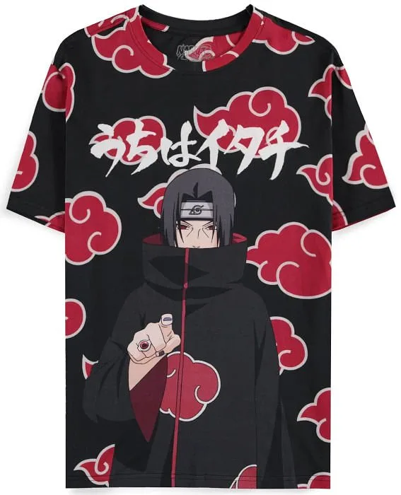 Deluxe T-Shirt Naruto Shippuden Itachi Clouds L