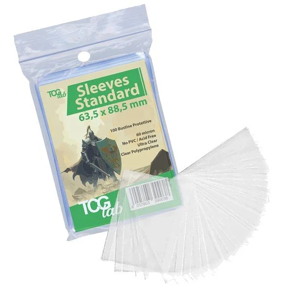TCGLAB - BOOSTER PACKS STANDARD 100 - FIT 60µM - ULTRA CLEAR - (TL003)