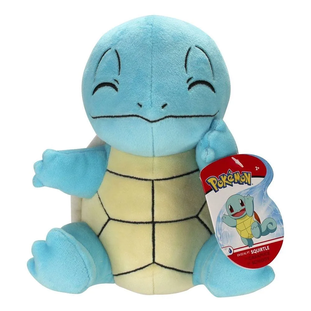 JAZWARES Pokemon: Squirtle (Smiling) - Plush 20cm