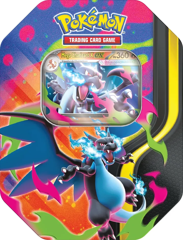 Pokémon GCC Mega Evolution – Mega Charizard X-ex Collection Tin