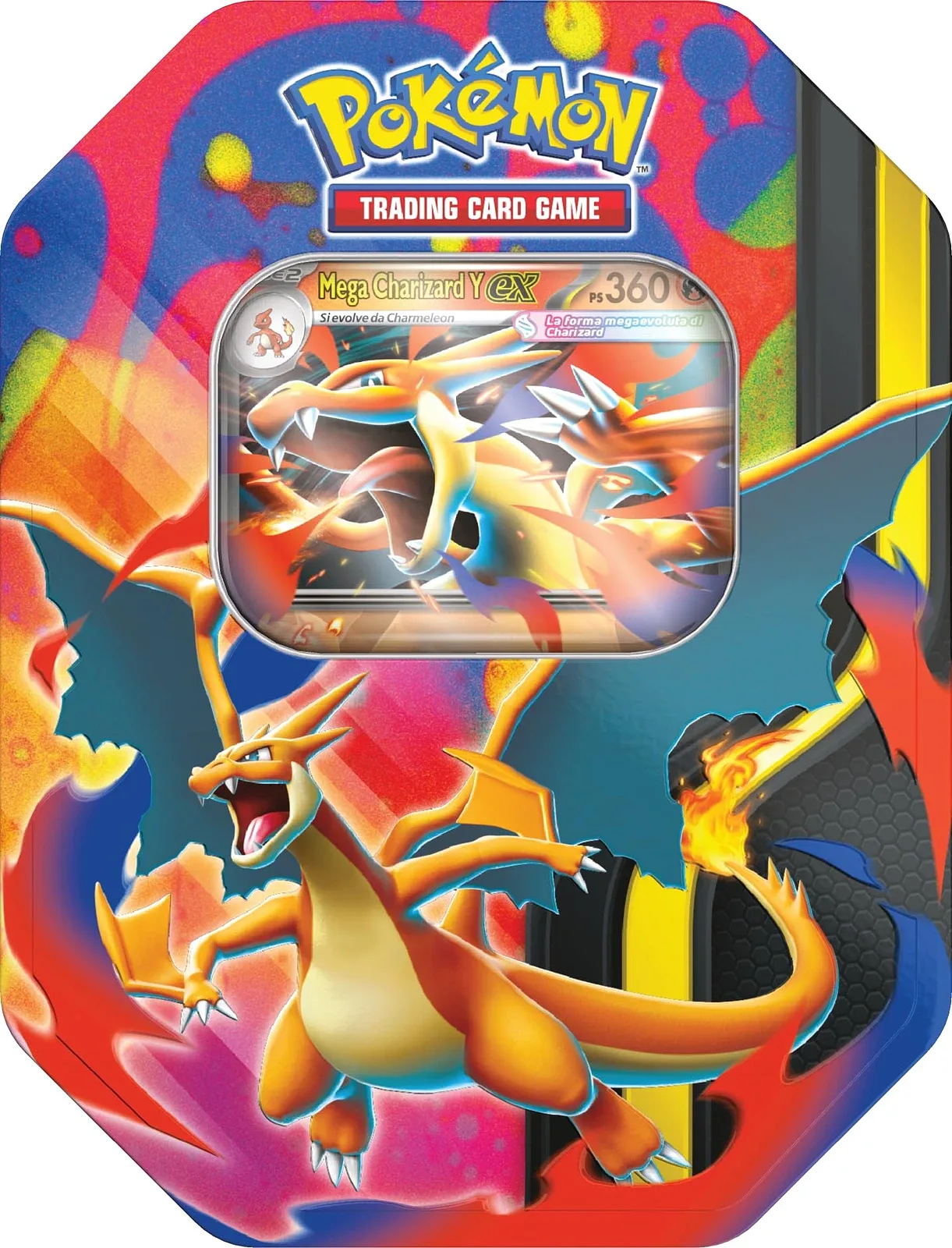 Pokémon GCC Mega Evolution – Mega Charizard Y-ex Collection Tin (ITA)