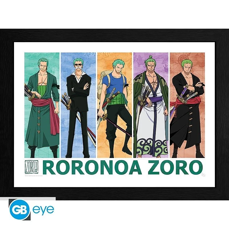 ABYSTYLE ONE PIECE - Marco de Póster: "Pirate Hunter Zoro" (30x40)