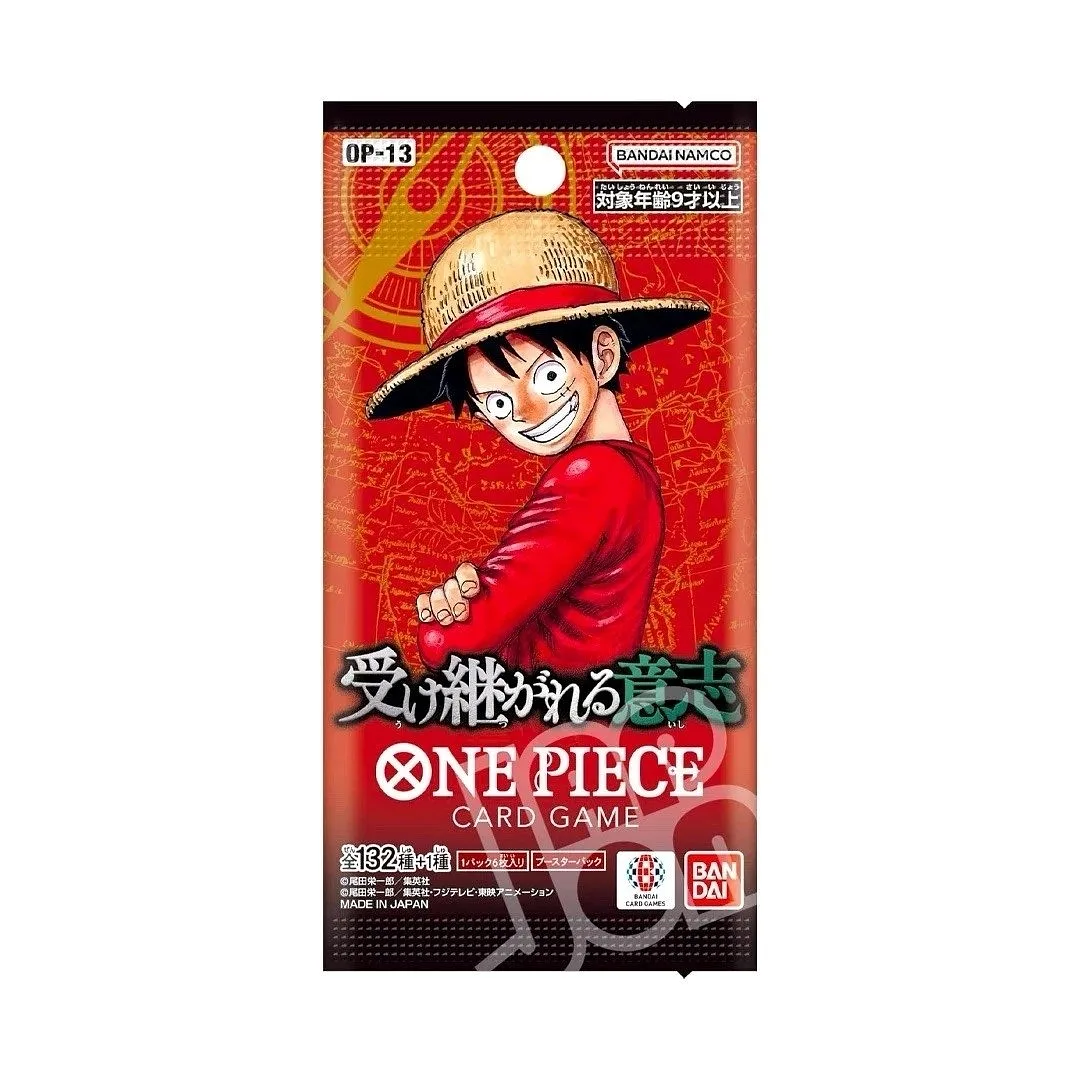 ONE PIECE CARD GAME: OP-13 Carryng On His Will - Booster Pack JAP - (Producto para coleccionista)