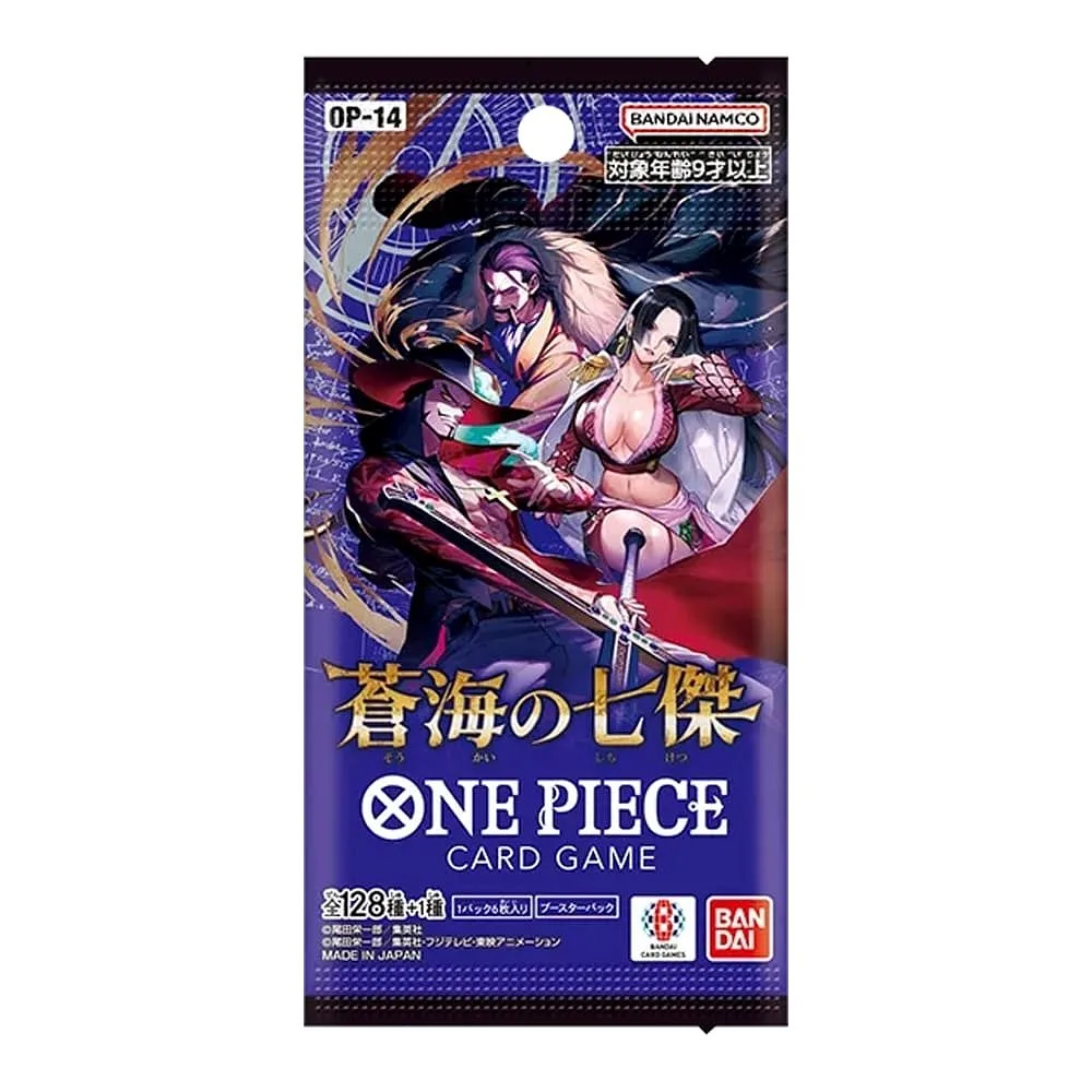 ONE PIECE CARD GAME: OP-14 The Azure Sea's Seven - Booster Pack JAP - (Producto coleccionable)