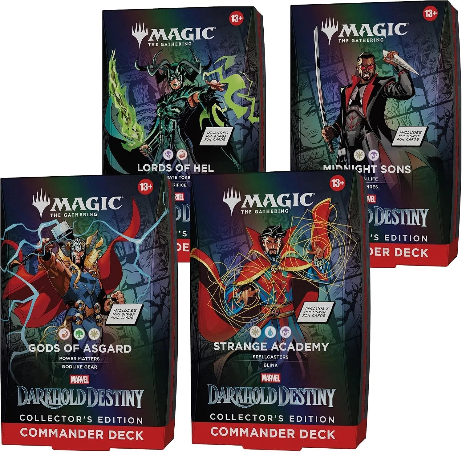 Magic: The Gathering - Marvel Darkhold Destiny Collector's Commander Display (4 Mazos) - ENG (posible asignación)