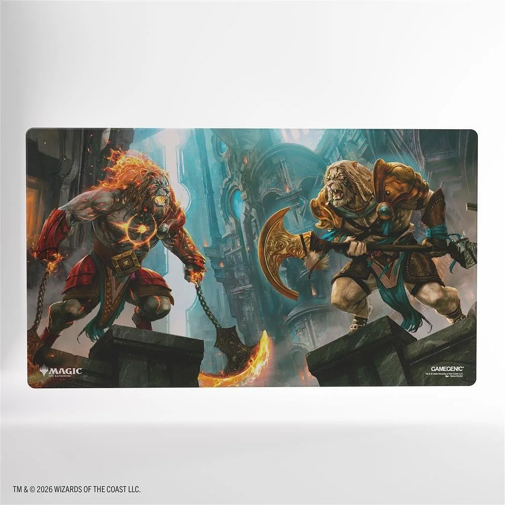 GAMEGENIC Magic: The Gathering - Reality Fracture - Shiny Playmat - Ajani, Path Veng/Ajani, Counte